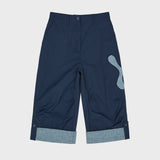 Check Applique Capri Pants