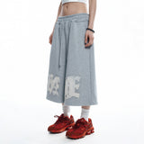 ENOE Patch Sweat Bermuda Pants - GREY