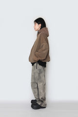 Monoon hooded windbreaker