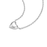 [worn by choi yuri] sweet heart rhodium plating + 925 silver necklace N064-02H