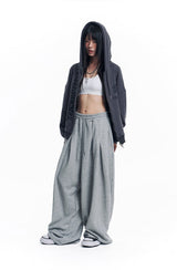 Super Mega Balloon Two-Tuck Sweatpants - Grey