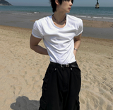 Crop muscle fit t-shirt 