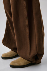 Balloon Pintuck Pants [Brown]