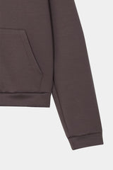 Jersey high-neck zip-up