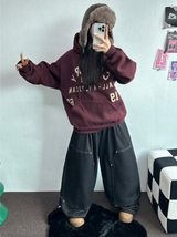 SHOULDER ARM PRINTING TATTOO PATCH CHERRY HOODIE🍒🩵🤍3COLOR
