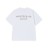 25FW ボーダーラインベーシックロゴショートスリーブTシャツ ホワイト