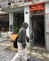 No.1414 washing crop hood-T (4color)