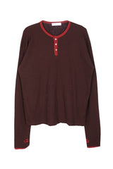 No.0971 ウォーマーヘンリーネックTシャツ (4color)