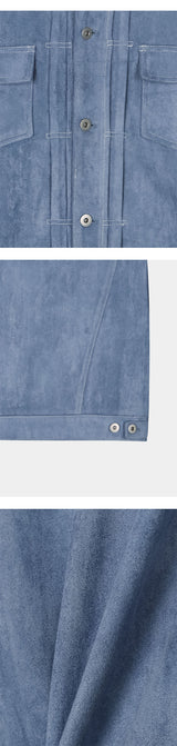 [F/W] Suede trucker jacket(4color)