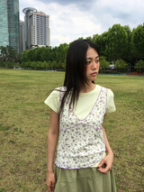 Mist Floral Sleeveless (2color)