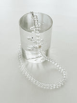 [Silver925] Vintage Mood Crystal&Pearl Necklace