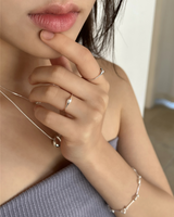 Float pearl ring (silver) *1PCS