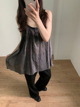 Humming Patchwork sleeveless (2color)
