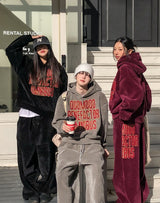 [Mink Brushed] Lotri Velvet Corduroy Crop Hoodie