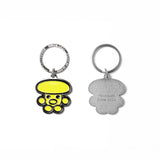 Graphic metal keyring