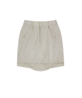 レイヤードメッシュナイロンミディスカート / Beige