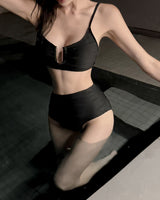 Mellow shirring bikini