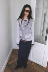 26SS★ RAW CUT BLUR GRAPHIC LONG SLEEVE T-SHIRT