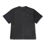 ドッキングインサイドアウトピグメントオーバーサイズ半袖Tシャツ　チャコール