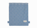 Checkerboard Gymsack - Denim blue