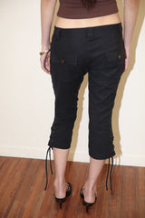 Laceup Capri Pants