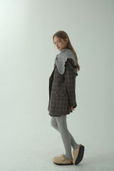 GLAM CHECK SKIRT_BEIGE