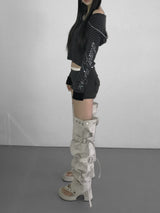 LATENCY open toe boots(3 color) 