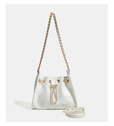 Premium Crocodile Pattern Chain Square Bag - Luxurious Crocodile Pattern Bag