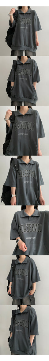 ファレルロングカラー半袖Tシャツ