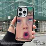Hip Pixel Baby Face Epoxy Bumper iPhone Case