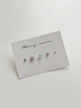 [5 set] Blue Winter Snowflake Piercing Set 