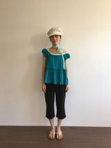 Over-banded Capri Pants (3color)