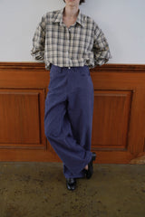 Autumn check shirt_beige
