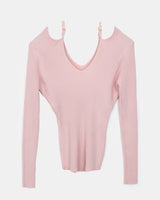 Chiron Slim Strap Off-Shoulder Knit