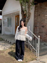 Non-Fade Stitch Wide Denim Pants (2color)