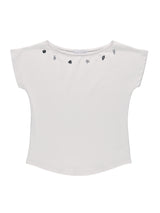 SHELL CAP SLEEVE T (WHITE)