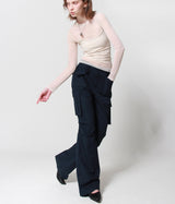 FOLD POCKET CARGO PANTS (NAVY)
