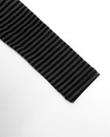 Polo long sleeve Stripe Black