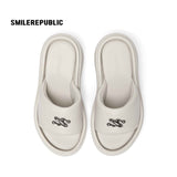 Off White Silver Tone 3D Logo Platform Wedge Slide Sandals, Open Toe
