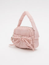 RIBBON MINI BAG KEYRING PINK