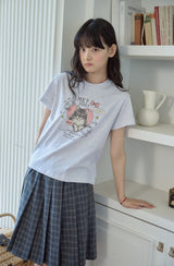 26SS★ ミユキャットクロップ半袖Tシャツ