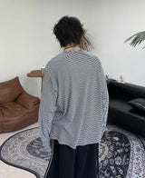Ruen Summer Striped Long Sleeve Tee
