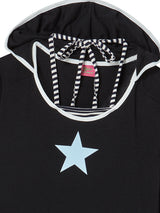 STRING TIED L/S BLACK
