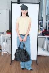 フリル パフ Tシャツ(Yellow)