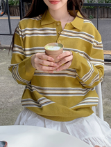 #LM デイリーマルチボーダーカラーニット (3color)
