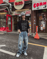 Estory レタリング半袖Tシャツ