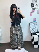 ハート🎀💕🧸ベイビーセミクロップドTシャツフーディージップアップジャンパー🧸🖤🤍3COLOR