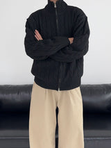 [MADE] Two-Way Wool Cable Knit Zip-Up (7C)