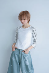 dotwing raglanT(white)