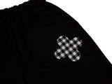CHECK FOLDING BERMUDA SWEATPANTS